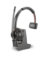 POLY W8210 Kopfhörer Kabellos Kopfband Büro/Callcenter Bluetooth Ladestation Schwarz