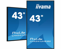 iiyama LH4341UHS-B2 Signage-Display 108 cm (42.5") LCD 500 cd/m² 4K Ultra HD Eingebauter Prozessor Android 8.0 18/7