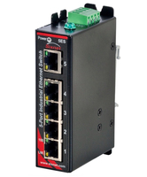 Red Lion SLX-5ES-1 netwerk-switch Unmanaged Fast Ethernet (10/100) Zwart, Rood