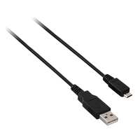 V7 V7E2USB2AMCB-01M USB-kabel 1 m USB 2.0 USB A Micro-USB B Zwart