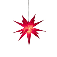 Konstsmide 3-D Kunststoffstern rot Figurine lumineuse décorative 1 ampoule(s) LED 1,5 W