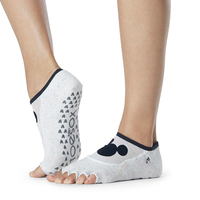 ToeSox Half Toe Luna Grip Weiblich Footie-Socken Weiß 1 Paar(e)