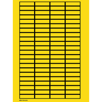 Brady 101806 self-adhesive label Rectangle Yellow 2000 pc(s)