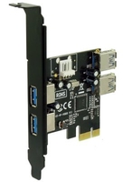 Sedna SE-PCIE-USB3-4 interfacekaart/-adapter Intern USB 1.1, USB 2.0, USB 3.2 Gen 1 (3.1 Gen 1)