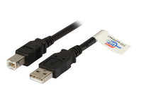EFB Elektronik K5256SW.0,5 USB Kabel 0,5 m USB 2.0 USB A USB B Schwarz