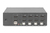 Digitus Conmutador KVM, 4 puertos, pantalla dual, 4K, DisplayPort®