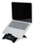R-Go Tools Laptopstandaard R-Go Riser Flexible, ergonomisch, verstelbare inklapbare laptopverhoger, Hylite aluminium, zwart