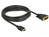 DeLOCK 85655 adaptador de cable de vídeo 3 m HDMI tipo A (Estándar) DVI Negro
