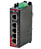Red Lion SLX-5ES-1 network switch Unmanaged Fast Ethernet (10/100) Black, Red