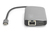 Digitus DA-70884 laptop dock & poortreplicator USB 3.2 Gen 1 (3.1 Gen 1) Type-C Aluminium