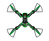 Carson X4 Quadcopter Toxic Spider 2.0 4 propellers 300 mAh Zwart, Groen