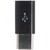 AccuCell Adapter Micro-USB 2.0 Buchse auf USB Type C USB-C Stecker schwarz