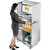 Armoire mobile pour ordinateur à rideaux en plastique