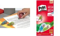 Pritt Rouleau correcteur Micro Roller, carte blister de 2 (57890157)