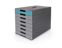 Durable IDEALBOX ECO 7 Drawer Recycled Plastic File Storage Organiser - Blue