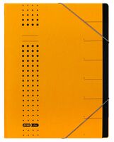 ELBA Ordnungsmappe "chic" A4, 7 Fächer, mit Spanngummi, aus 450 g/m² Karton (RC), gelb