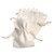 Bag: Cotton with Lace Trim: Ivory: Pack of 5