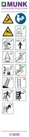 MUNK Günzburger Steigtechnik 019164 Hinweis-Aufkleber für Plattformleitern Platt