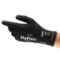 Ansell HyFlex® 11-751 Gr. 10 Handschuh PU-Beschichtung auf Synthetikmischfaser S