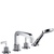 HANSGROHE 39454140 4-Loch Fliesenrandarmatur AXOR CITTERIO DN 15 m Hebelgr. u R