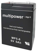 Multipower MP5-6 loodaccu 6V
