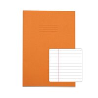 Rhino A4 Exercise Book 80 Page Ruled F8M Orange (Pack 50) - VEX668-1465-0