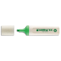 EDDING Surligneur ECOLINE-24 pointe biseautée a une largeur de trait de 2 à 5 mm. Couleur vert