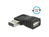 Adapter EASY-USB 2.0 A Stecker an USB 2.0 A Buchse gewinkelt links / rechts, Delock® [65522]