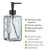 WENKO Seifenspender Pure Soap Transparent, Flüssigseifenspender aus Glas