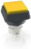 Leuchtvorsatz, beleuchtbar, Bund quadratisch, gelb, Einbau-Ø 16.2 mm, 1.65.124.3