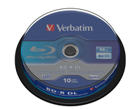 Verbatim BD-R DL 50GB 6x 10pk Spindle