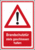 Brandschutz-Kombischild - Gefahrstelle, Rot/Schwarz, 18.5 x 13.1 cm, Folie