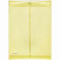 Dokumentenmappe A4 hoch PP Klettverschluss gelb transparent