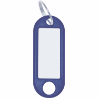 Schlüsselanhänger mit Ring 18mm blau