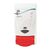 DEB Wall Mounted Hand Soap Dispenser in Red & White Plastic - Capacity 1 L