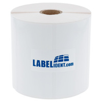 Thermotransfer-Etiketten 80 x 40 mm, weiß, 1.500 wetterfeste Folienetiketten auf 1 Rolle/n, 1 Zoll (25,4 mm) Kern, Polyesteretiketten permanent