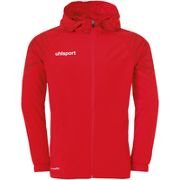 uhlport GOAL 25 EVO WOVEN HOOD JACKET, rot/weiß, Größe 140