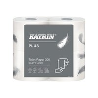 Katrin Plus Toilet Roll Easy Flush 2-Ply 300 Sheet (Pack of 20) 105003