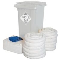 Refill kit for 240L wheelie bin spill kit, oil and fuel