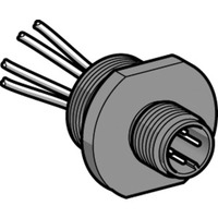 Kunststoffadapter, Pg 11 Gewindebohrung, für Stecker, M12, 4-Adern