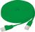 Flachband Patchkabel Cat. 6, U/FTP, mit Rastnasenschutz, grün, 1,0 m