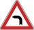 Verkehrszeichen VZ 103-10 Kurve links, SL 1260, Alform, RA 2