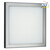 Outdoor LED Wand- und Deckenleuchte Typ Nr. 6333, IP54, 32 x32cm, 20W 2200lm, Edelstahl / Opalglas-Scheibe