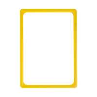 4 Plakatständer DIN A4 Rahmen gelb mit U-Tasche, Teleskopständer mit schwarzem Kunststofffuß, höhenverstellbar bis 58 cm, Aufsteller, Kundenstopper 4 Plakatständer DIN A4 Rahmen gelb mit U-Tasche, Teleskopständer mit schwarzem Kunststofffuß, höhenverstellbar bis 58 cm, Aufsteller, Kundenstopper