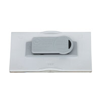 Badge / plaque d'identité / plaque nominative "Podio Paper | blanc avec aimant "Premium"-Extrastark
