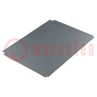 Front panel; aluminium; W: 300mm; L: 400mm; CAB; Wall thick: 1.5mm
