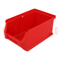 Behälter: Küvette; Kunststoff; rot; 102x160x75mm; ProfiPlus Box 2