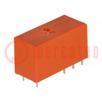 Relay: electromagnetic; DPDT; Ucoil: 60VDC; 8A; 8A/250VAC; 8A/30VDC