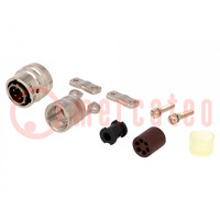 Conector: redondos; enchufe; para conducto; PIN: 6; macho; PT/451