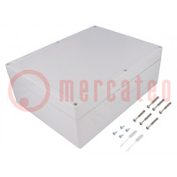 Enclosure: multipurpose; X: 232mm; Y: 302mm; Z: 110mm; TG ABS; ABS